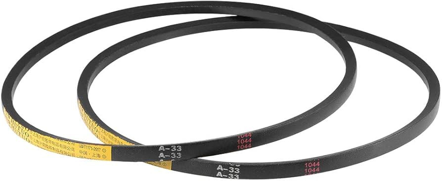 Section A-33 Drive V-Belt - [33-inch Inside Circumference ] A-Section Rubber Drive Belt Wrapped for Transmission Use