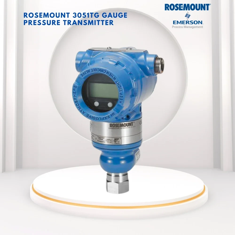 3051TG2A2B21AB4K8M5T1Q4Q8 Rosemount 3051T Pressure Transmitter, 24VDC, For Industrial