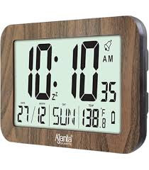 Ajanta Wall Clock – Desktop Display – LCD Clock – Calendar Clock – LCD 140 – Maple wood