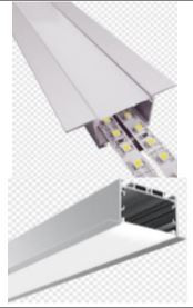 50*75 BG-18 Profile Light Aluminium Surface  Length 3 Meter