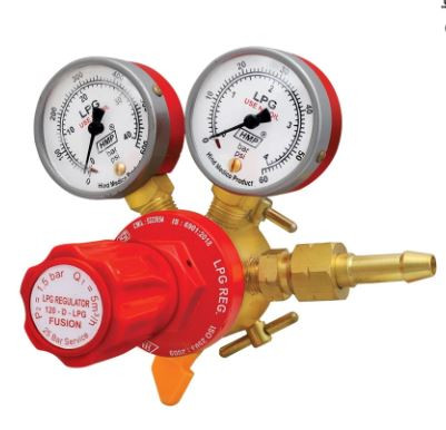 HMP 120-D-LPG-FUSION, SIngle Stage Double GAuge LPG Regulator "ISI" & CE Certified