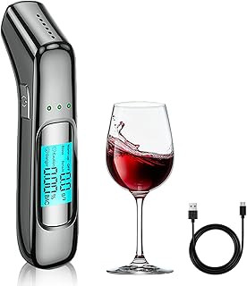 Digital Alcohol Tester | Portable Non-Contact Breath Analyzer with Advance Sensor Technology | LCD Display, Rechargeable |