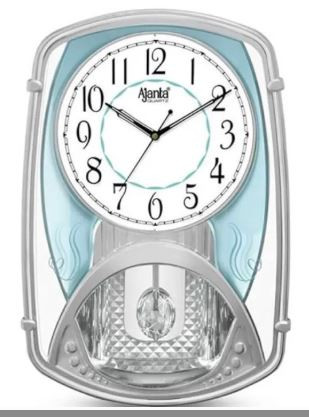 Ajanta Wall Clock – Classic Musical Pendulum Quartz Wall Clock – Pendulum Clock with Decorative Daimonds – 2027