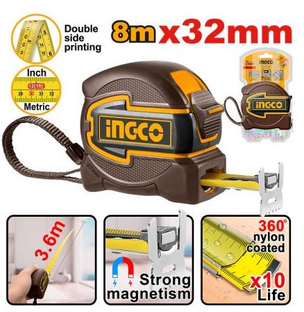 Ingco HSMT80832  Industrial Steel Measuring Tape