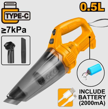 INGCO (CVLI2026), 0.5L Cordless Vacuum Cleaner