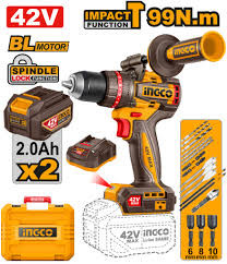 INGCO CIDLI429982 Brushless Cordless 42V Impact Drill