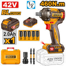 INGCO CIWLI42461 Cordless Impact Wrench 42V