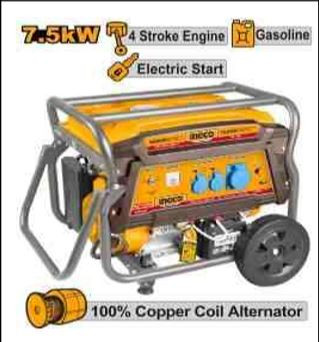 Ingco GE75006 Gasoline Generator, 7.5KW